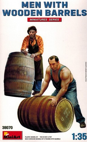 Miniart 38070 men with wooden - miniart,