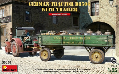 Miniart german tractor lanz - german,