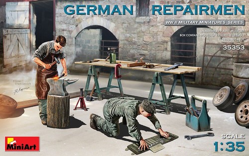 Miniart 35353 german repairmen - miniart,
