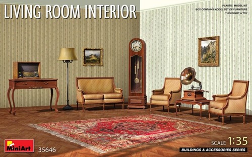 Modellauto miniart living room - miniart,