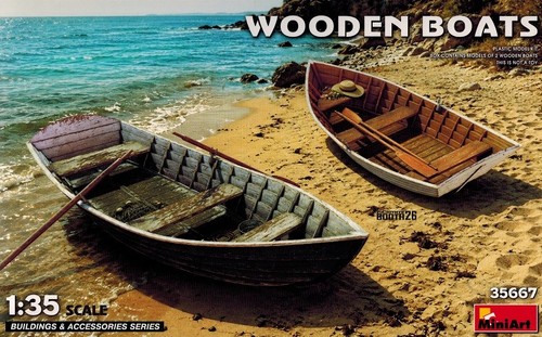 Miniart 35667 wooden boats - miniart,