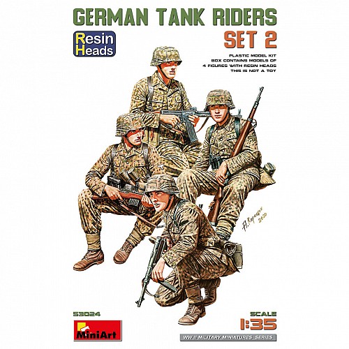Miniart german tank riders - miniart,