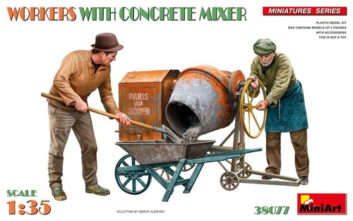 Miniart 38077 arbeiter - 38077, mit