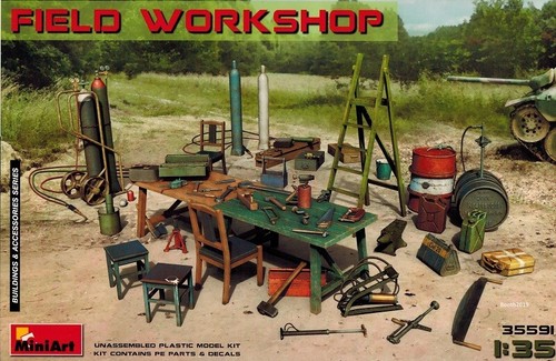 Miniart 35591 field workshop - miniart,