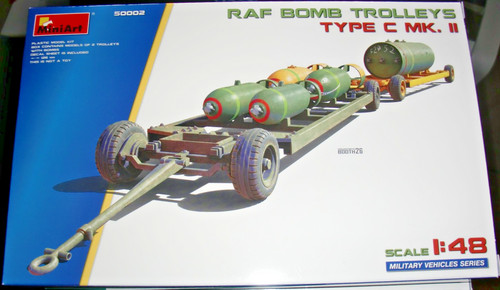 Miniart raf bomb - raf, trolleys